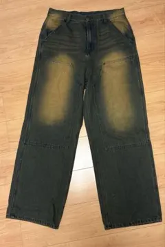 ダブルニー デニムパンツ ワイドシルエットのサムネイル