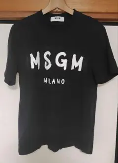 MSGM ロゴプリント Tシャツ ブラック M