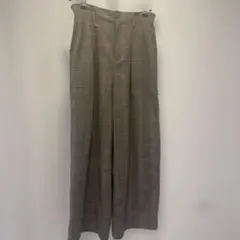 ダブルクローゼット　グレンチェック柄 ワイドパンツ