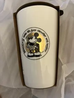 新品未使用　ミッキー・ミニー タンブラー　蓋付き