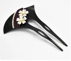 バチ型　かんざし　留袖　結婚式