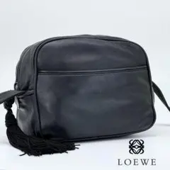 【レア・極美品】ロエベ ヴィンテージ ラムスキン ショルダーバッグ フリンジのサムネイル
