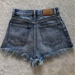 【即日発送】【美品】【早い者勝ち】moussy フリンジデニムショートパンツ　1