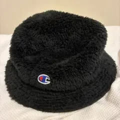 Champion フリース バケットハット 黒