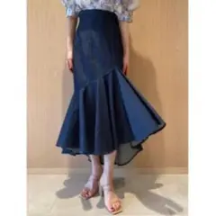 SNIDEL ハイウエストヘムボリュームスカート