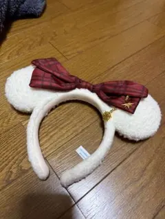 ミッキー耳型カチューシャ（クリーム色）