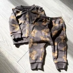 GAP クマプリント ジッパー付き セットアップ