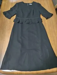 STAGE LOVE フレアーワンピース黒　半袖　フォーマルドレス サイズ9AR