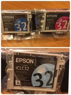EPSON 純正　インクカートリッジ　3色セット　マゼンダ　シアン　ライトシアンのサムネイル