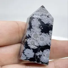 【天然石】雪花オプシディアン◆スノーフレーク オプシディアン ポイント★タワー
