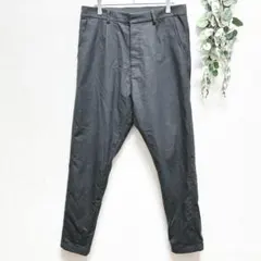 UNIQLOユニクロ☆テーパードパンツ☆カシミアブレンド☆Ｌ☆濃グレー☆裏地有