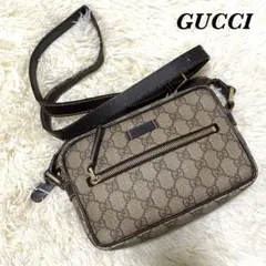 ✨人気✨グッチ　ショルダーバッグ　GG柄　スプリーム　PVC ベージュ