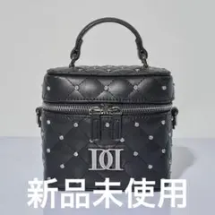 Darich キルティングビジュースクエアミニバッグ ブラック