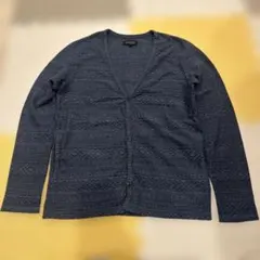 ナノユニバースネイビージャガードカーディガン