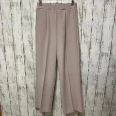 【AZUL】カジュアルパンツ　Mサイズ　ピンク　センタープレス