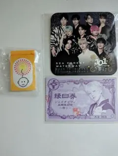 JO1 祭り カプセルトイ ミニタペストリー 木全翔也 縁日券 コースター