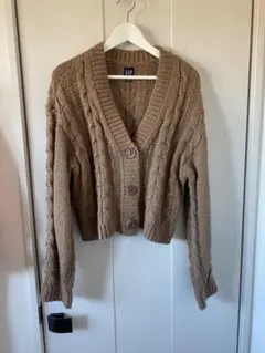 GAP ケーブル編みニットカーディガン