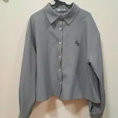 千鳥柄長袖シャツ