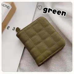 ♥持ち運び便利 コンパクト財布 キルティング財布 二つ折り財布