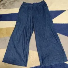Lサイズ ウエストゴム デニムパンツ