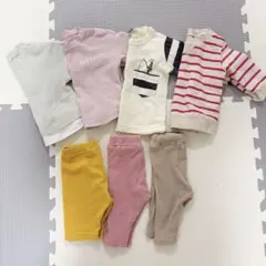 ［美品］まとめ売り　女の子　ベビー服7点　裏起毛あり　春　冬　秋