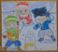 チェーンソーマン　手描きイラスト　オリジナル