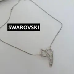 SWAROVSKI スワロフスキー シルバー 花モチーフ ネックレス