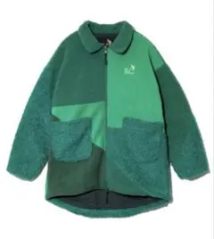 コート アウター ボア×フリース パッチワークコート W レディース