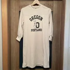 COCA キッズ　140 ♡スリットロゴワンピース　スウェット♡うさぎ