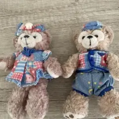 東京ディズニーシー　15周年　ダッフィー　ぬいぐるみキーホルダー　２点セット