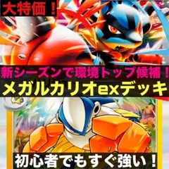 大特価！メガルカリオexデッキ　構築済みデッキ
