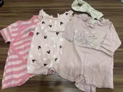 ディズニーベビー　ロンパース　70サイズ　ミニーちゃん　４点セット