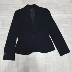 美品　小さいサイズ　23区　ブラック　ステッチ　テーラードジャケット　34