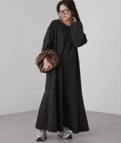 チャオパニックティピー　2wayスクエアネックワンピース　ブラック　フリー