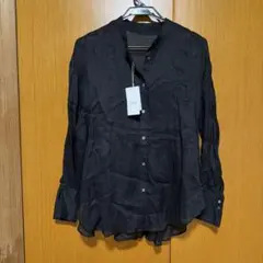 【最終値下げ】【新品】COLLAGE ブラックシアー長袖シャツのサムネイル
