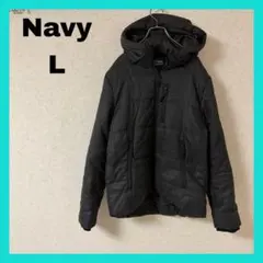 ネイビー ジャケット L ブラック メンズ 秋冬 モコモコ 美品