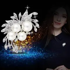 ブローチ コサージュ パール フォーマル 【新品・未使用】キラキラ