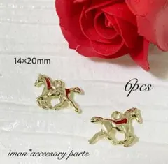 ＊P559＊馬チャームパーツ・ゴールド