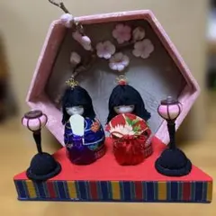 ハンドメイド　ひな祭り 人形セット