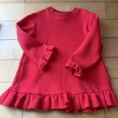 ザラキッズ ワンピース 赤 100cm