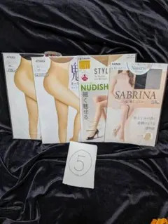 ⑤オールスルー❗️福助、アツギ、グンゼ、3社　4足セット L〜LL