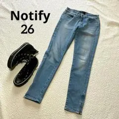 通知 26 龐克 牛仔褲 緊身褲 拉鍊 牛仔褲