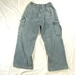 ＧＵ★ カーゴバギーデニム ★ メンズデニム