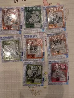 ワンピースベースショップくじ　アクリルブロックチャーム賞 8点まとめ売り