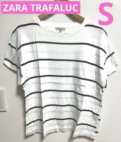 ♬ZARA TRAFALUC ザラ　半袖ボーダーTシャツ　カットソー　S