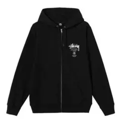 ステューシー WORLD TOUR ZIP HOODIE/ジップ/パーカー L