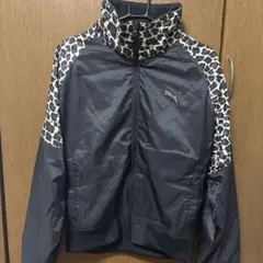 プーマ　裏起毛　ウィンドジャケット　526105　メンズM レオパード