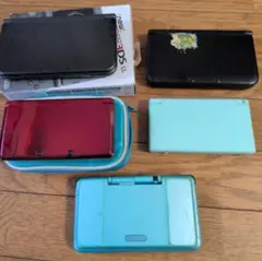 New 3DS LL ブラック 3DS DS等5台全てジャンク品扱い