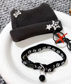 ぬい服　10cm ぬいぐるみ服 着せ替え 黒猫帽子　服セット