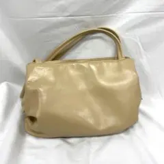 DAKS LONDON トートバッグ レザー ゴールド金具 チェック柄 ベージュ